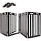 Arf Pets Free Standing Wood Dog Gate with Walk Through Door, Expands Up to 80" Wide, 31.5" High APDGWD4P - alternate 1